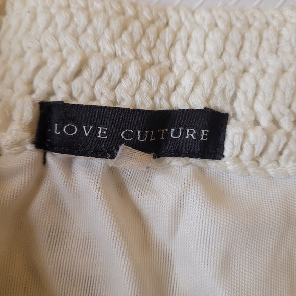 Love Culture Boho Bohemian Crochet Knit Mini Skirt sz S - Picture 6 of 9